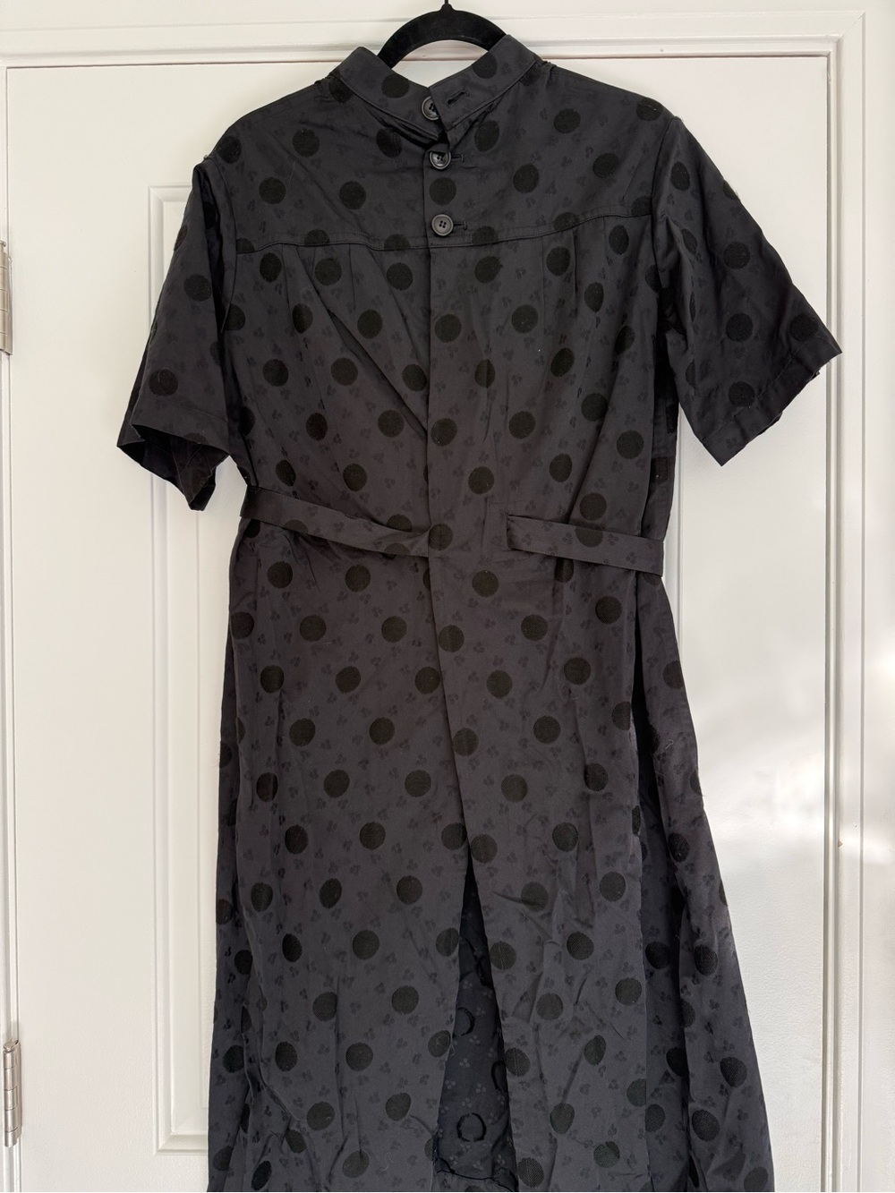 TRICOT COMME des GARCON Polka Dot Wrap Dress